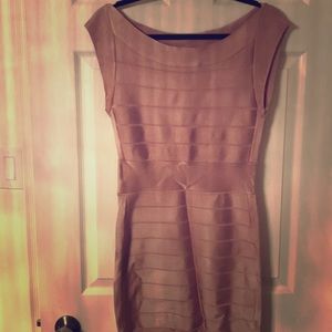 French Connection nude dress